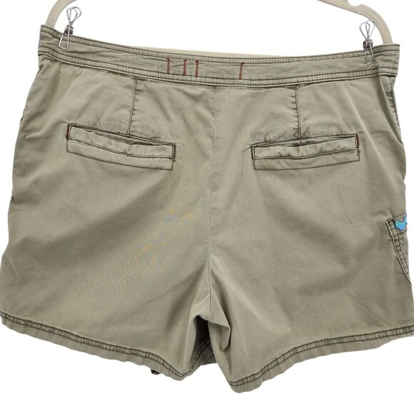 Anthropologie Hei Hei Womens 12 Skort Wrap Distressed Khaki Skirt Boho Preppy - Picture 5 of 10